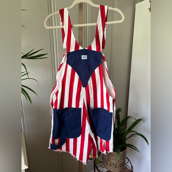 U.S.A 🇺🇸 Liberty | Red, White, Blue Striped Overalls | 4th of July 🇺🇸 - Picture 3 of 6